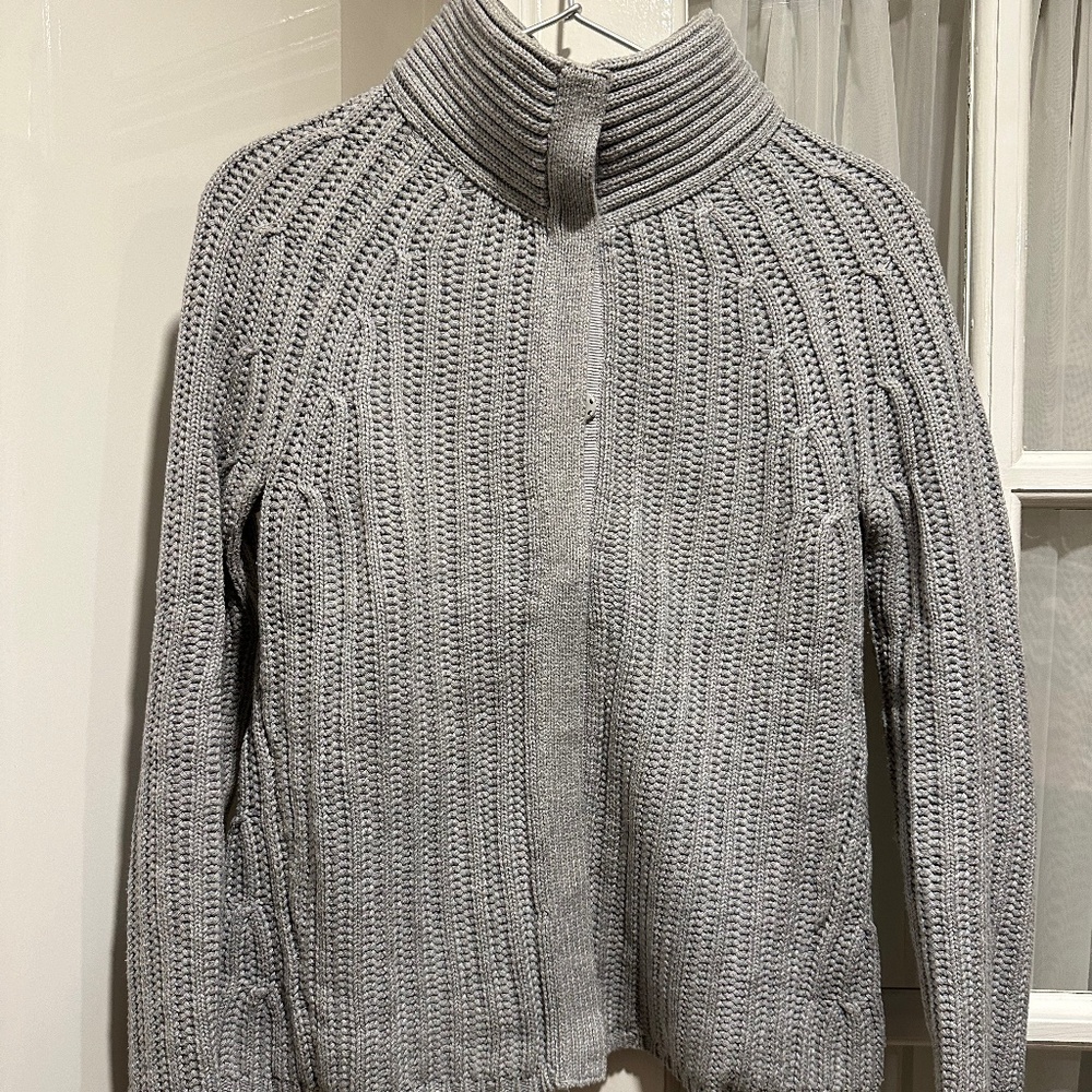 Banana Republic Gray Snap up Sweater Women's S